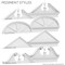 Ekena Millwork Segment Arch W/ Flankers 4 Spoke Architectural Grade PVC Pediment, 34"W x 9-1/2"H x 2-1/2"P PEDPS034X095SGF04 - alternate 5